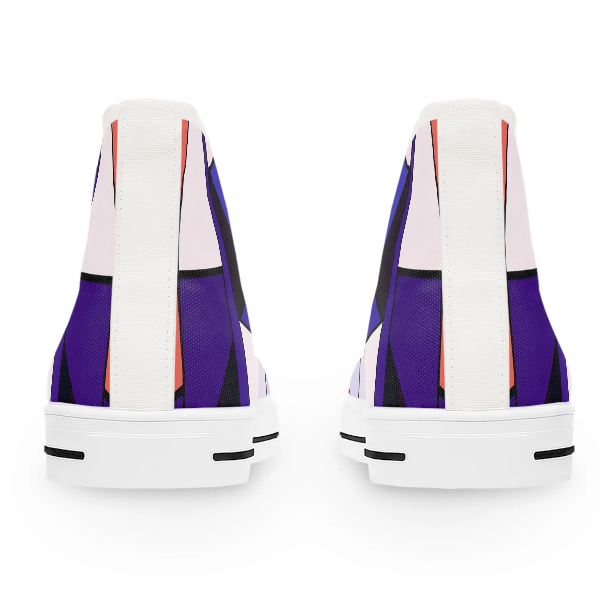 Abstract Colorful Polygon Women's High Top Sneakers