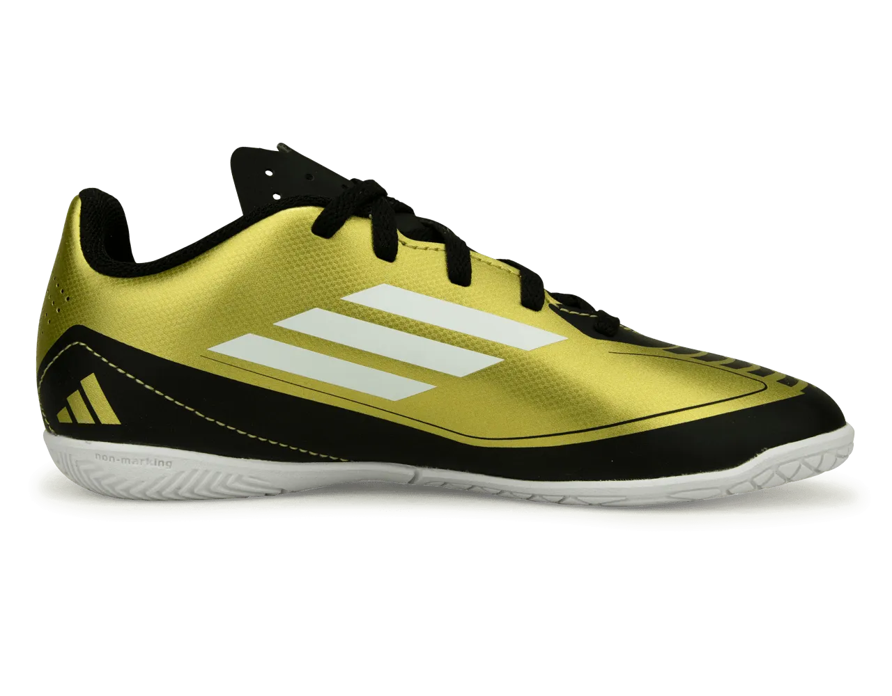 adidas Kids F50 Club Messi IN Gold/Black/White