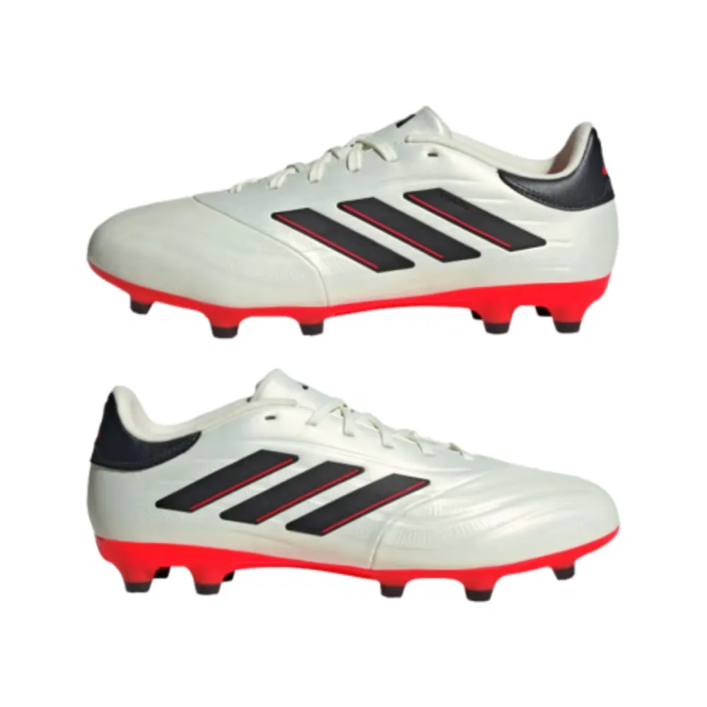 Adidas Men's Copa Pure 2 League Football Shoe (Ivory/Core Black/Solar Red)