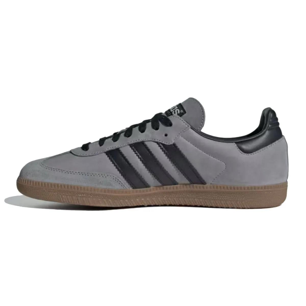 Adidas Men's Samba OG Halo Silver/Core Black/Brown Desert