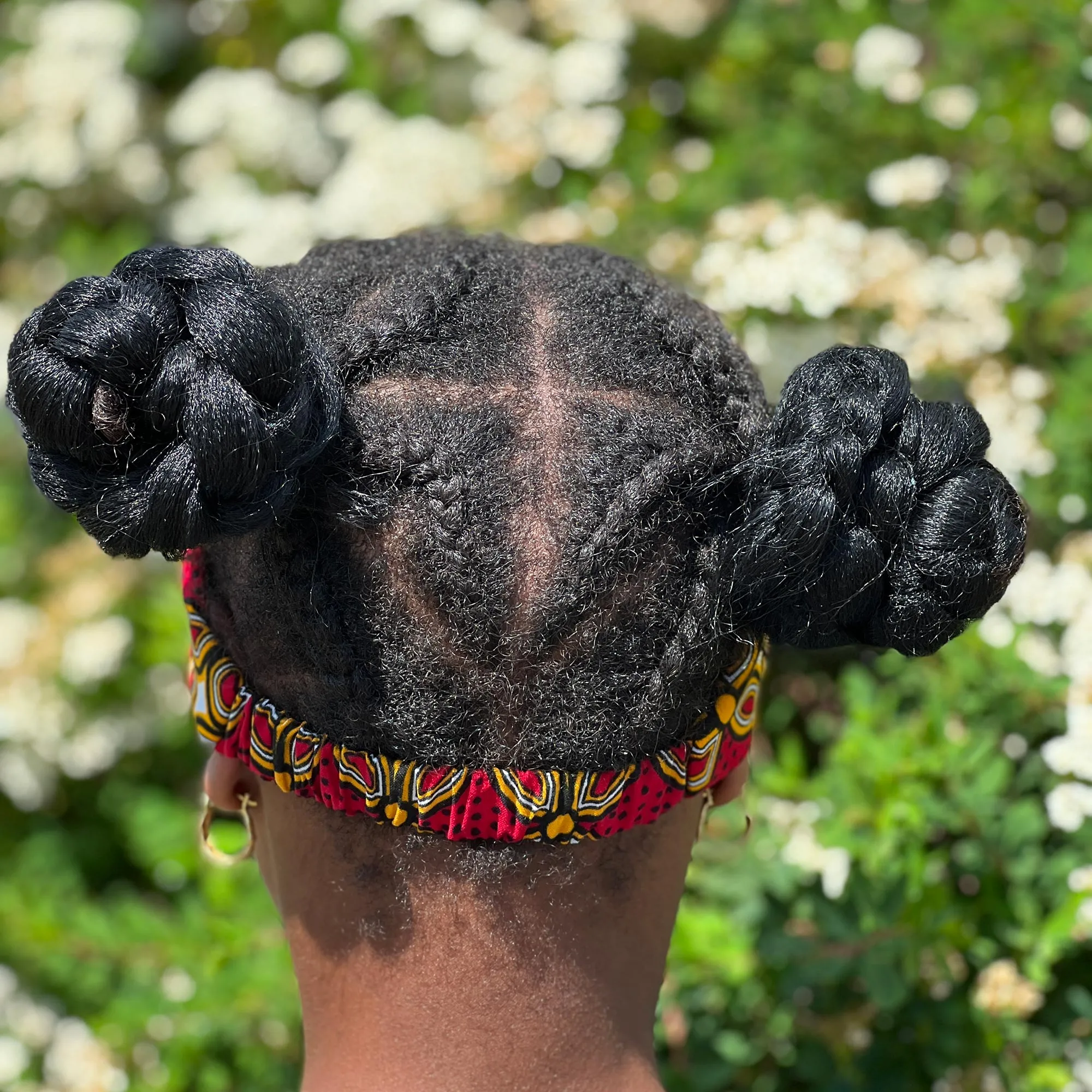 African print Headband - Kids - Hair Accessories - Red royal patterns