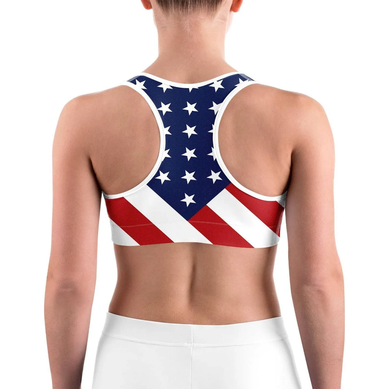 American Flag Sports Bra