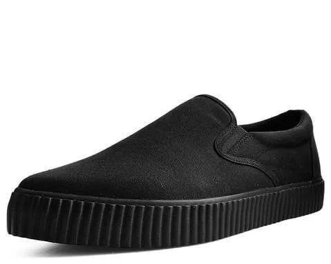 Black Basic Twill Pointed EZC Slip-On