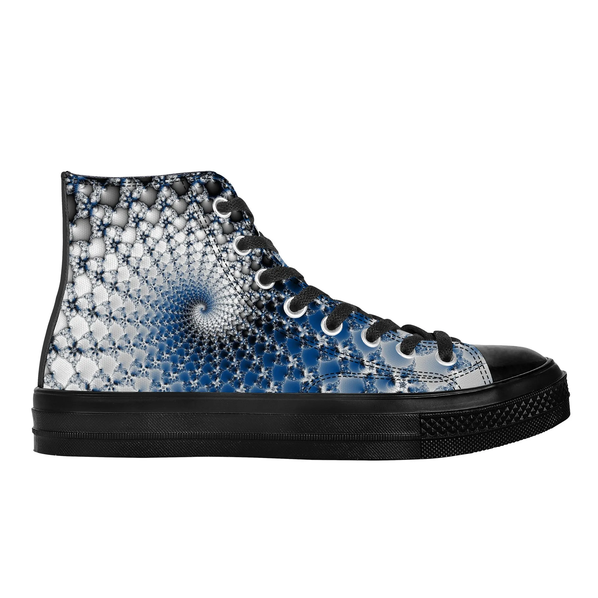 Blue Wave In a Shell | High Top Customized | Shoe Zero