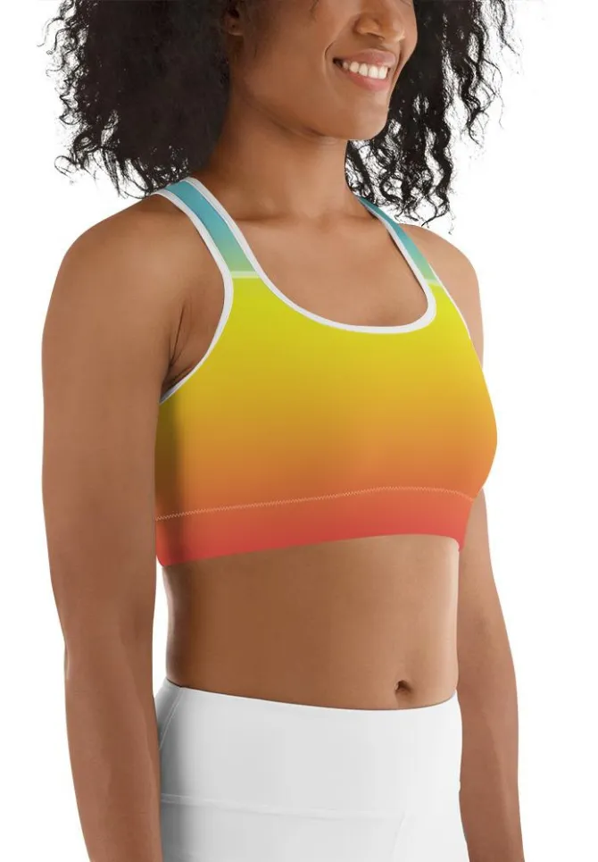 Bohemian Rainbow Sports Bra