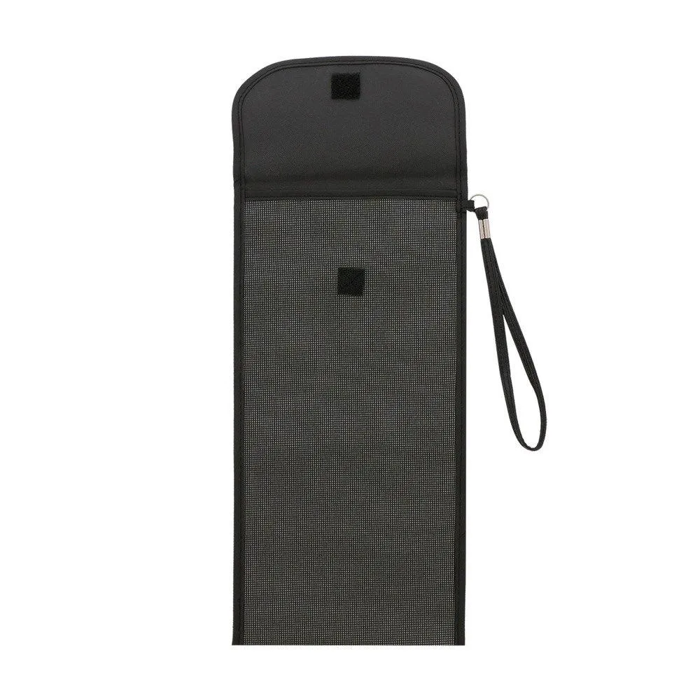 Dark Grey Folding Cane Bag: Convenient Wrist Strap Design