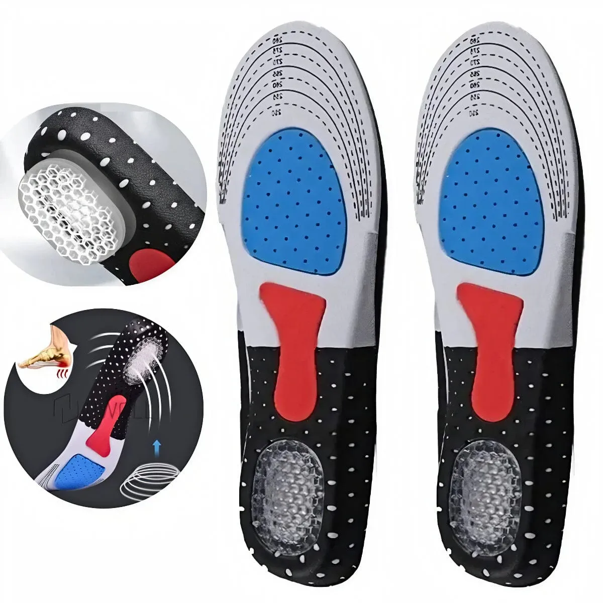 FlexVybe™ Orthotic Shoe Inserts: Sports, Arch Support, Foam Insole, Plantar Fasciitis