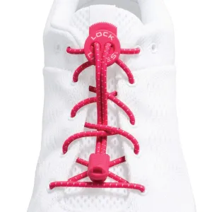 No Tie Replacement Lacing System - Hot Pink