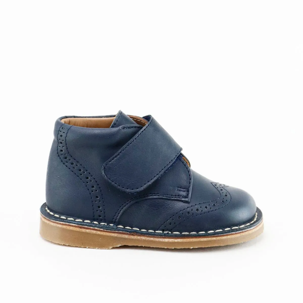 Papanatas Navy Blue Velcro Bootie