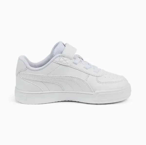 Puma children's sneakers shoe with elastic lace and velcro Caven 389307 01 white