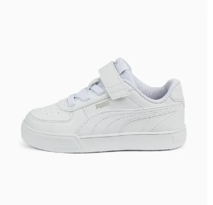 Puma children's sneakers shoe with elastic lace and velcro Caven 389307 01 white