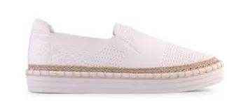 Queen Slip On Stretch Knit - White