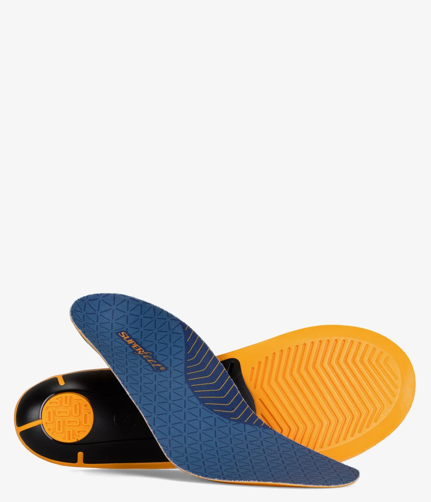 Superfeet Work Slim-Fit Cushion Insoles (Yellow Blue)