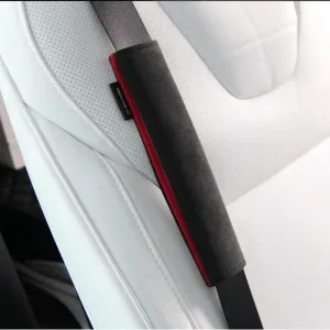 TAPTES® Alcantara Seat Belt Cover for Tesla Model S/3/X/Y/Cybertruck, Seatbelt Shoulder Pad