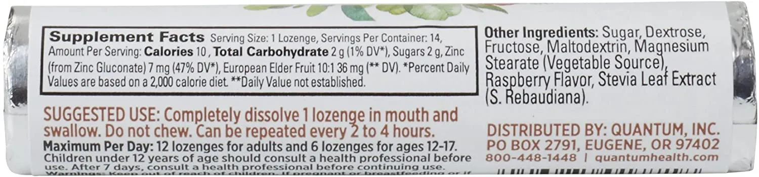 Therazinc Lozenges Elderberry