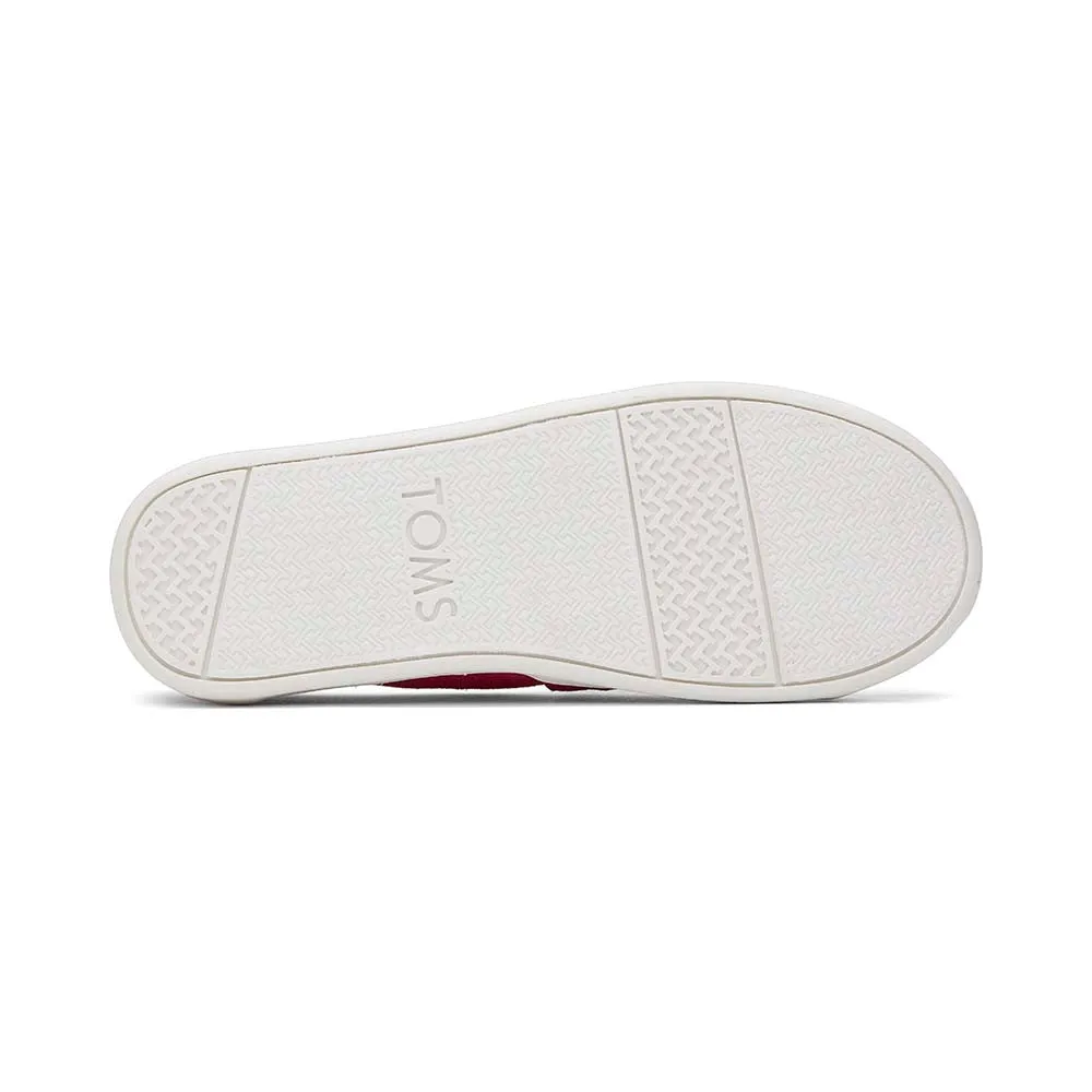 Toms Alpargata Youth Slip On - Fuchsia Heritage Canvas