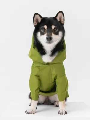 Tribeca adjustable velcro raincoat - Olive