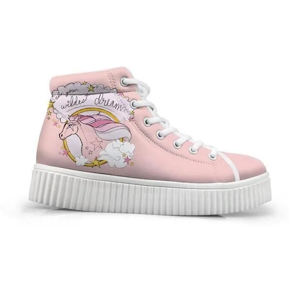 Unicorn Wedge High Tops (Many Colors)